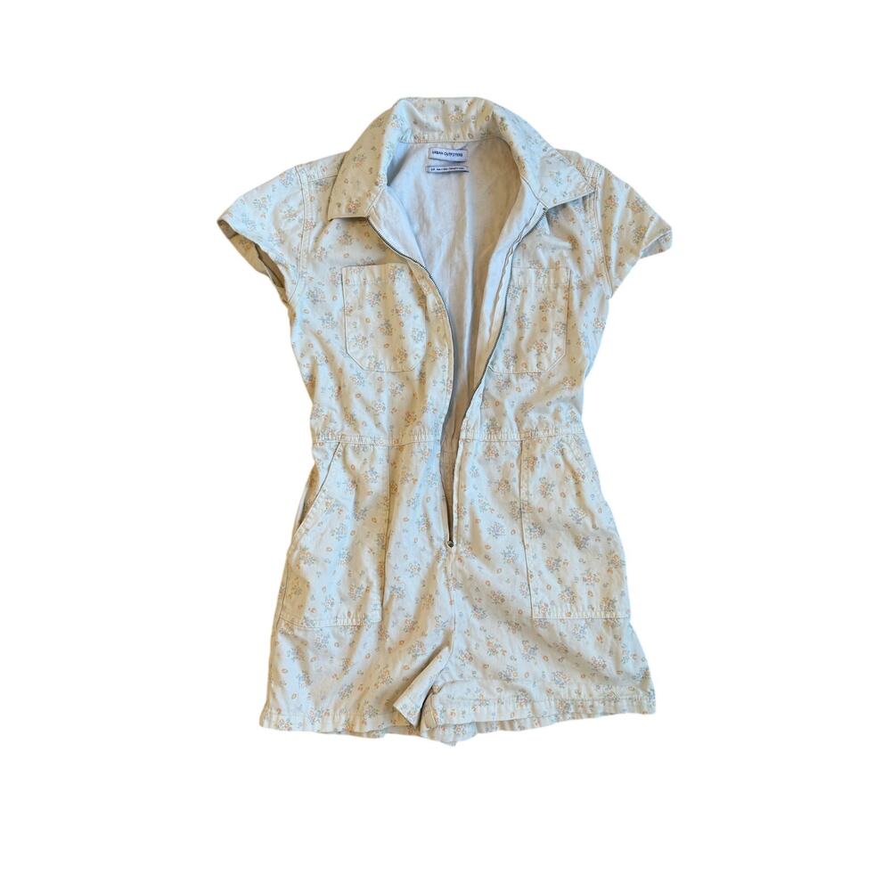 Urban Outfitters Floral Zip-Front Romper